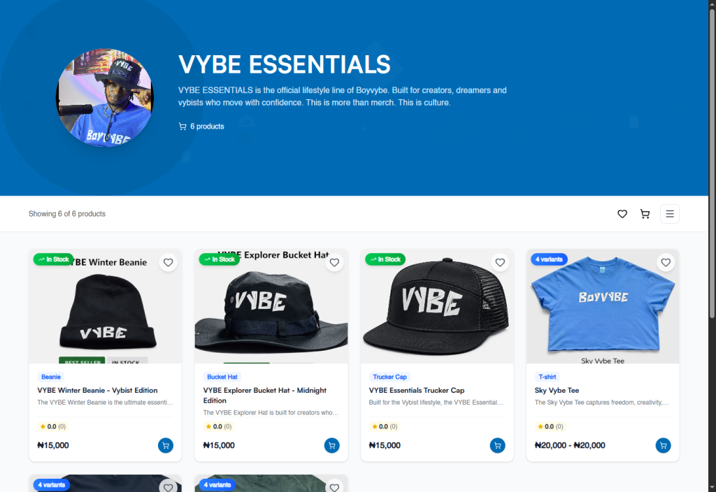 Launch Your Own Digital or Physical Products Shop in Minutes