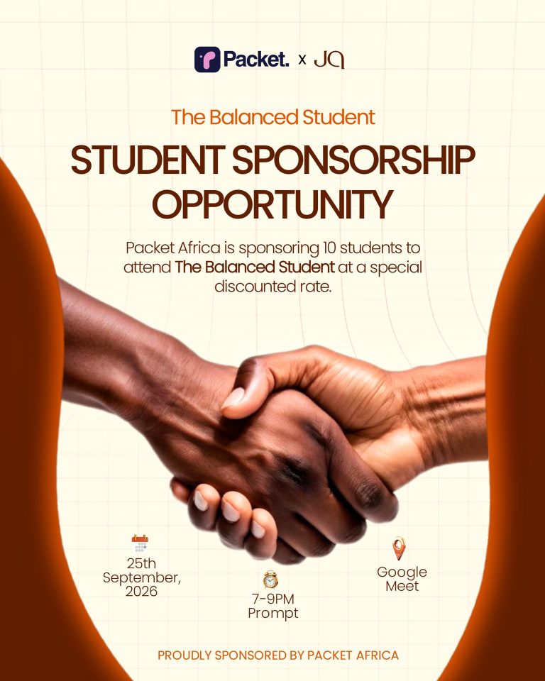 Packet Africa is Sponsoring 10 Students for The Japa Queen's "The Balanced Student"